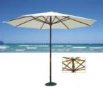 Wood, bamboo sun umbrella